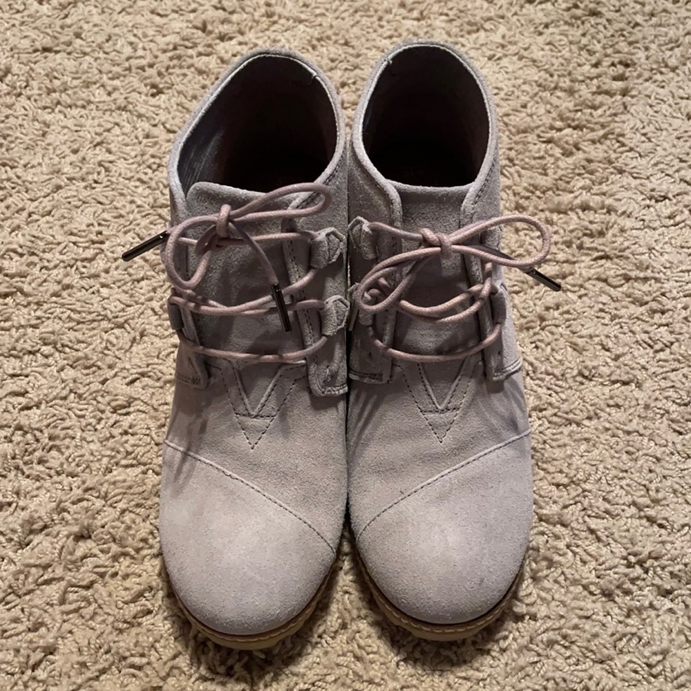 Toms wedge‎ booties sz 10